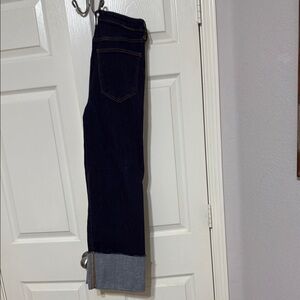 Pilcro Wide Leg Cuffed  Jeans